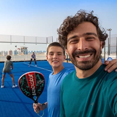There are plenty of places to play padel in Dubai