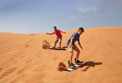 Sandboarding in Dubai