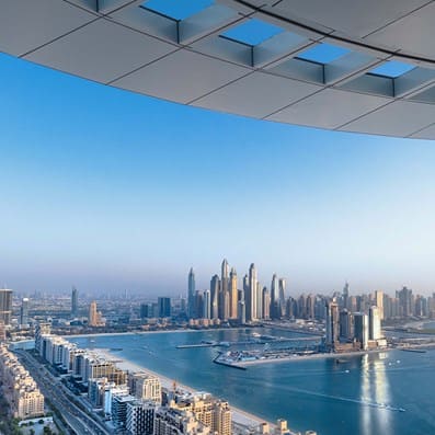 Fireworks from AURA Skypool in Dubai