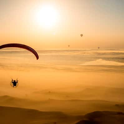 paramotor desert adventure