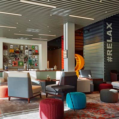 rove hotel lobby dubai