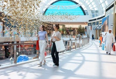 Shoppers at Dubai Hills Mall